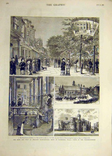 Original old antique print - original,