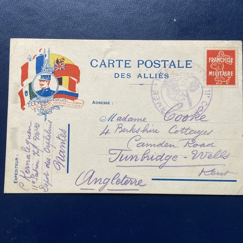 Wwi 1917 franchise postcard - wwi,
