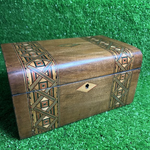 Antique wooden tunbridge ware - antique,