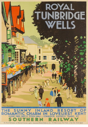 Vintage railway poster - railway,