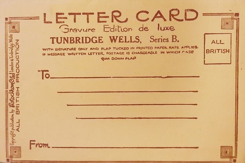 Vintage lettercard showing - lettercard,