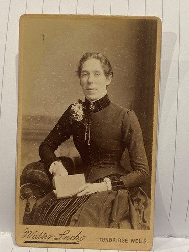 Antique cdv photo - lady, woman