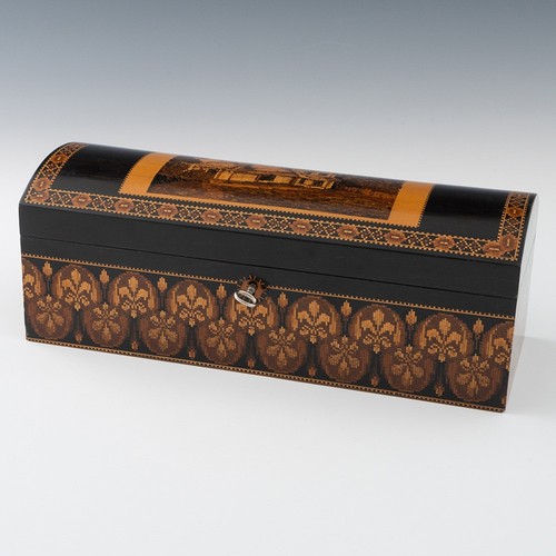 Tunbridge ware glove box - tunbridge,
