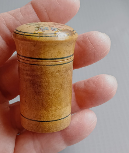 Antique tunbridge ware - antique, bobbin