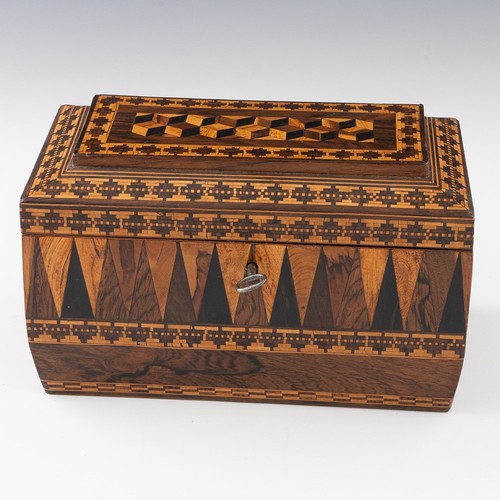Two compartment tunbridge ware - compartment,