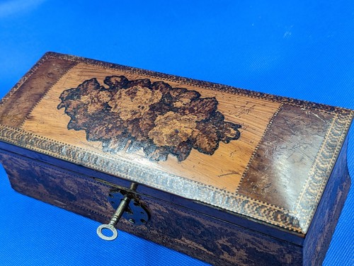 Victorian tunbridge ware - ware, glove
