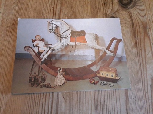 Postcard rocking horse - postcard...rocking,