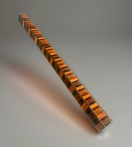 C1850 rare treen measuring - c1850,