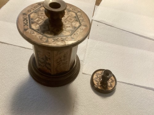 Two tunbridge ware items - ware,
