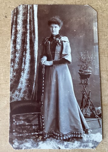 Edwardian cabinet card lady - edwardian,