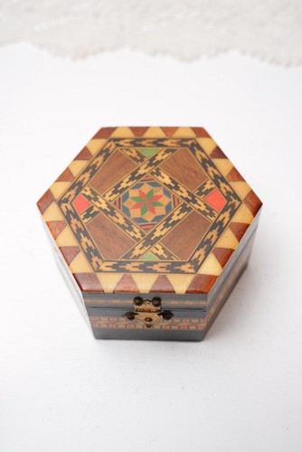 Vintage hexagonal tunbridge - vintage,