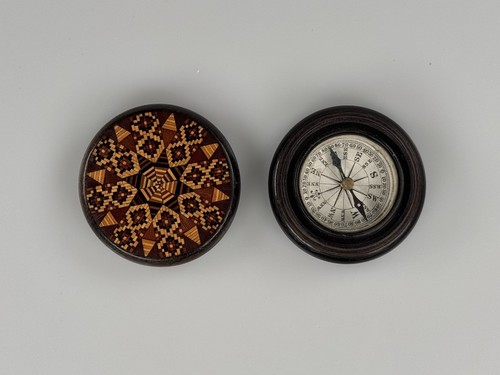 Tunbridge ware compass - compass,