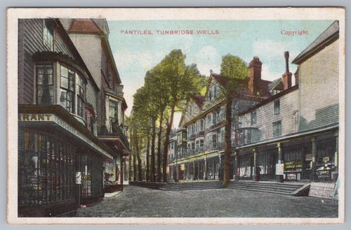 Postcard pantiles shopping - pantiles,