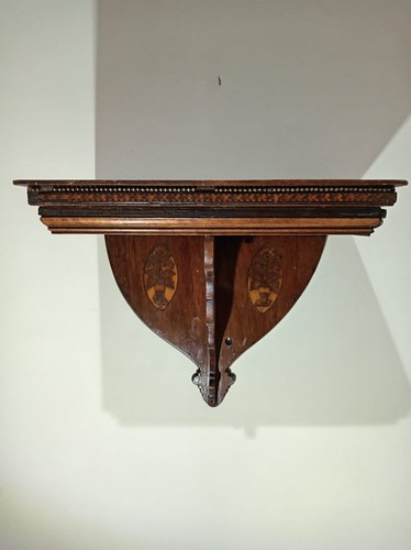 Antique wall console shelf - wall,