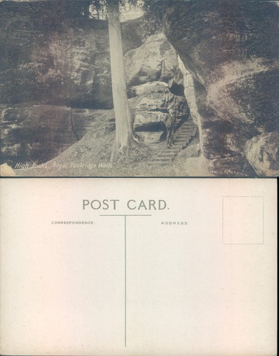 Rock formations and stairway