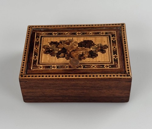 Tunbridge ware trinket box