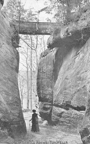 Postcard kent high rocks - -,