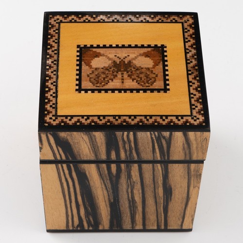 Tunbridge ware trinket box - trinket,