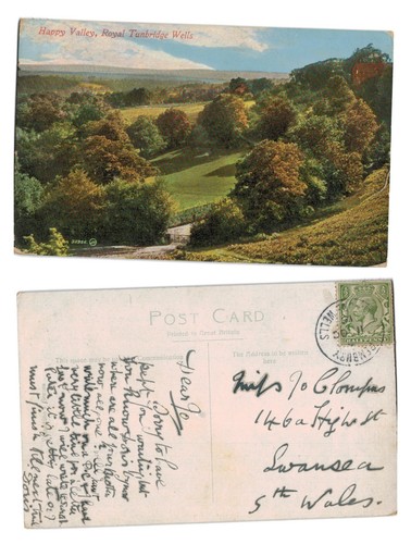 Vintage postcard happy - postcard,