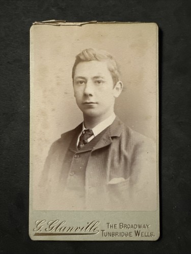 Cdv man dated 1889 - dated, by