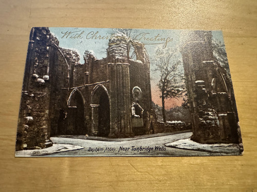 Postcard bayham abbey near - -,