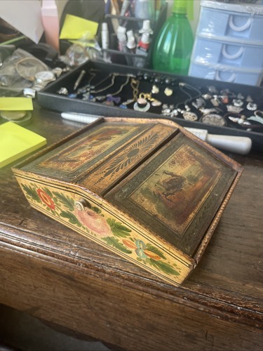 Lovely antique c19th painted - c19th,