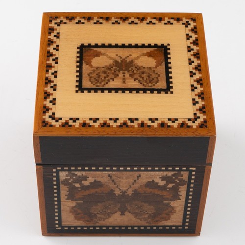 Tunbridge ware trinket box - tunbridge,