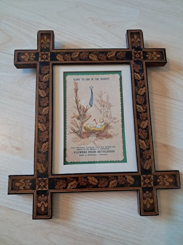 Antique tunbridge ware frame - antique,