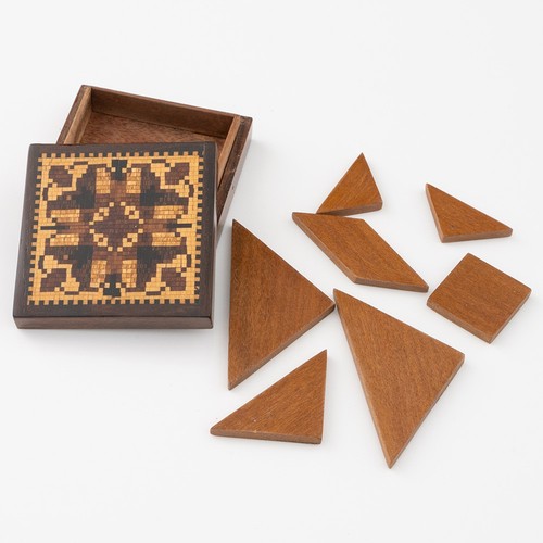 Antique tunbridge ware tangram - antique,